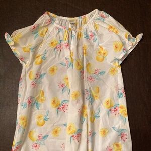 Oshkosh Girls Floral yellow, blue, pink flowers Size 12